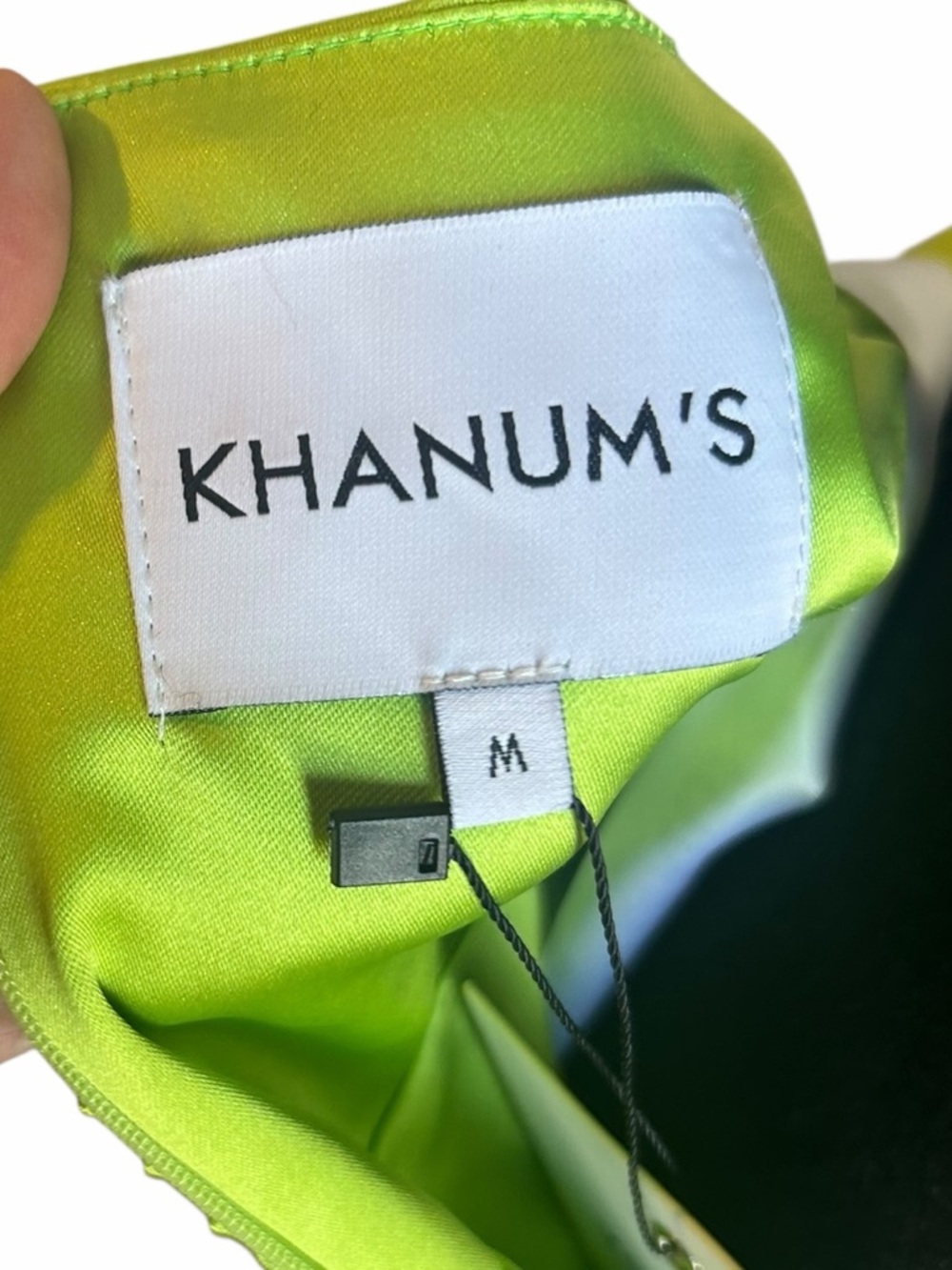 Khanums Kenisei Halter Gown In Limeade — image 7 of 8